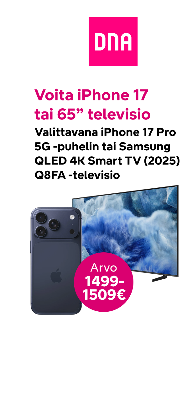 DNA Apple iPhone ja Samsung TV arvonta